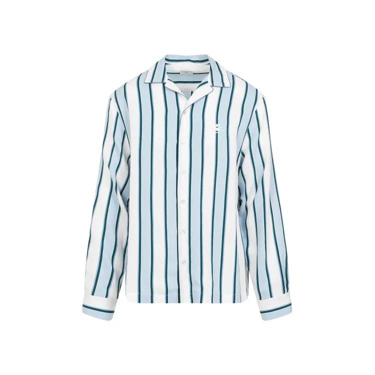 Etro - Striped Bowling Viscose Shirt - Größe L - bunt