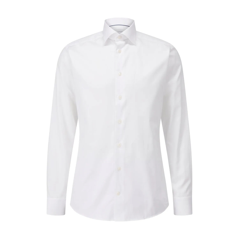 Eton Overhemd Eton Solid Signature Twill Shirt Lange Mouw Overhe weiß(Image 2)