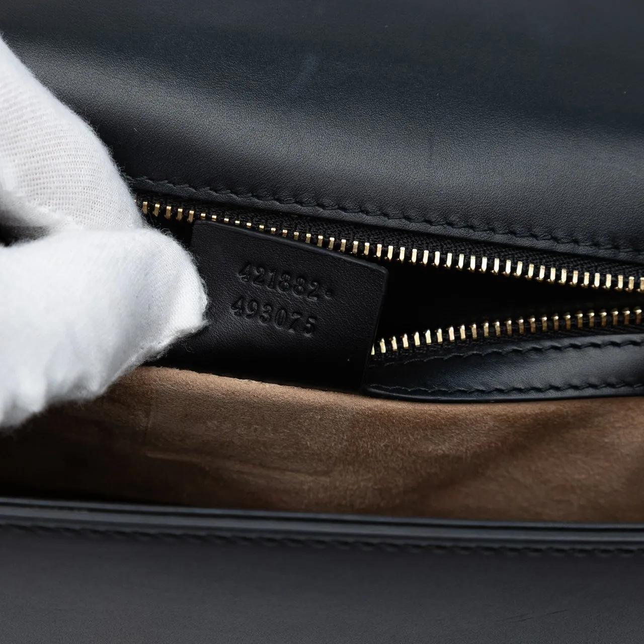 Thumbnail - Gucci Hobo Bags - Small Leather Sylvie Satchel - Gr. unisize - in Schwarz - für Damen