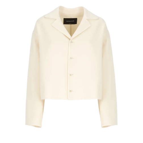 Fabiana Filippi Blazer Ivory Wool Blazer Neutrals