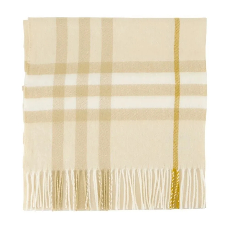 Burberry Leichter Schal Finely Woven Beige Scarf With Smooth Texture Neutrals