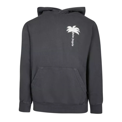 Palm Angels Cotton Hoodie Grey 