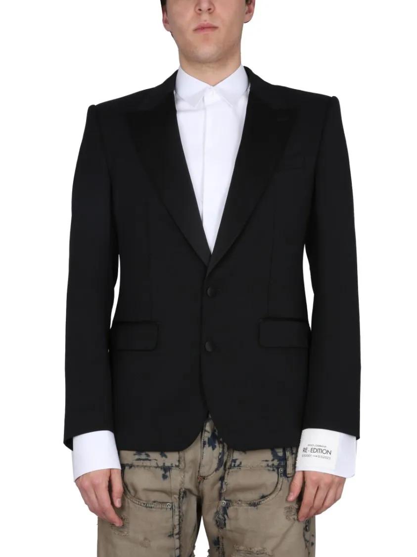 Thumbnail - Dolce&Gabbana - Single-Breasted Jacket - Größe 52 - schwarz