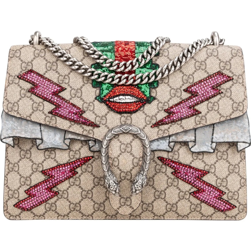 Gucci Schultertasche Gucci Limited Kiss & Flash Dionysus Shoulder Bag mehrfarbig