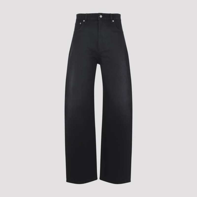 Polo Ralph Lauren Jeans High Waist Wide-Leg Trousers Black