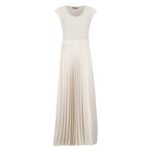 D. Exterior Ivory Viscose Dress Neutrals 