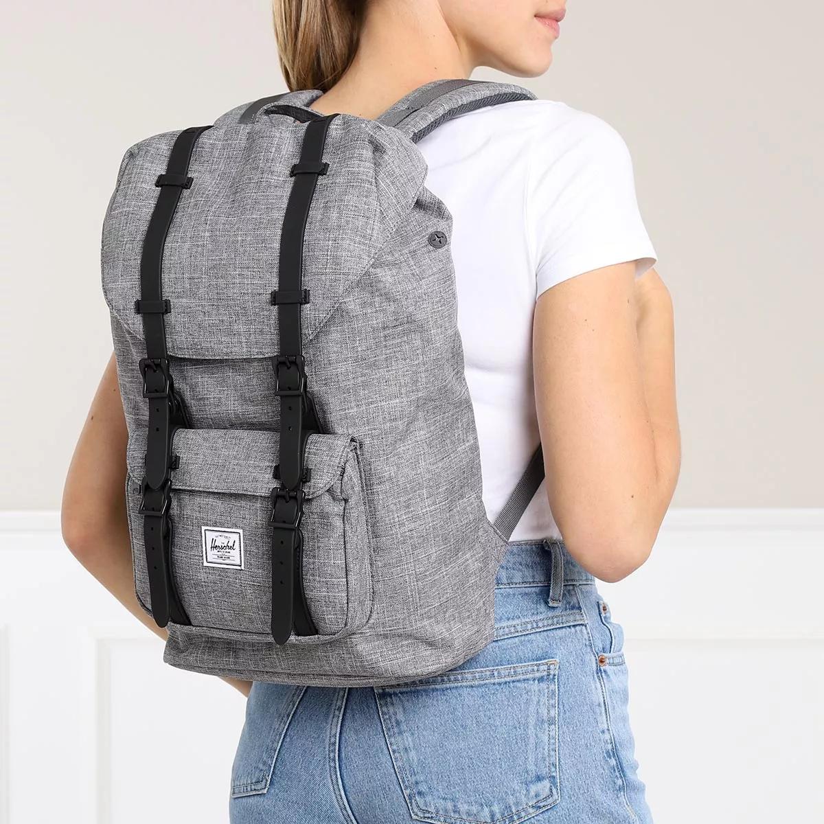 Herschel little shop america grey crosshatch