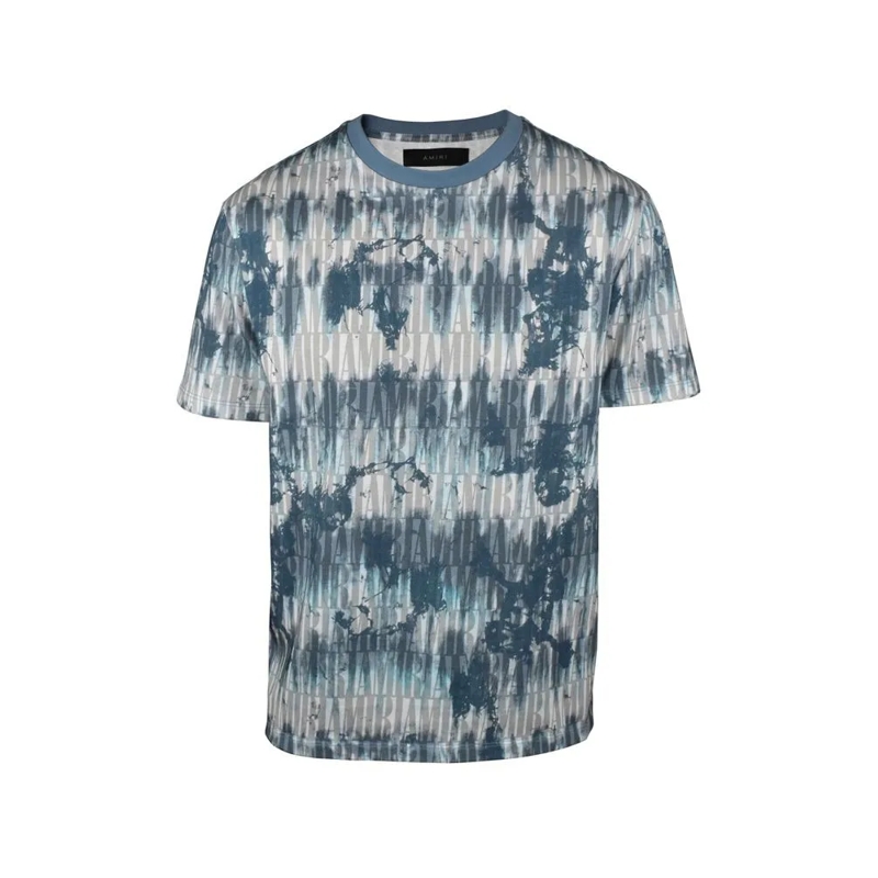 Amiri T-shirt Cotton T-Shirt With Blue Grey