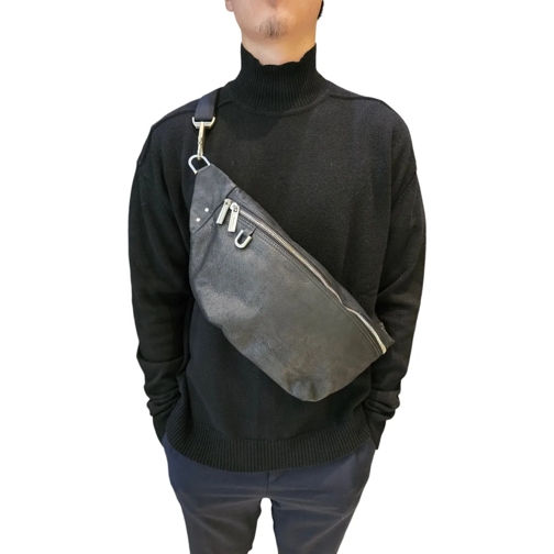 Rick Owens Rucksack Sac banane big Bumbag noir cuir blister Rick Owens schwarz