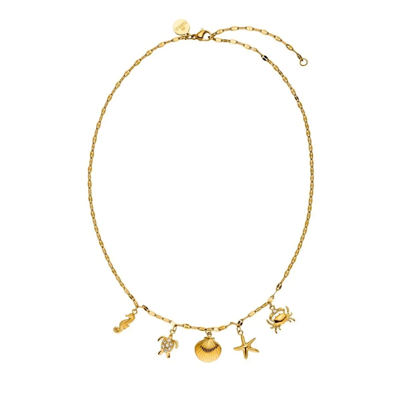 Purelei Mittellange Halskette Kette Underwater World gold