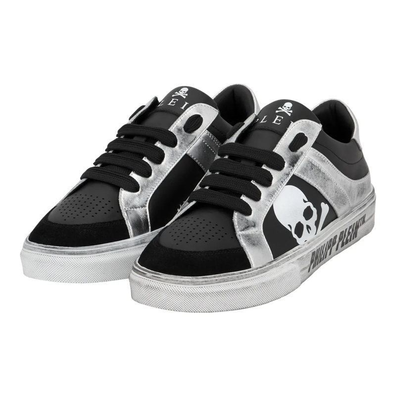 Philipp Plein Low-Top-Sneaker Lo-Top Turnschuhe Retrokickz schwarz