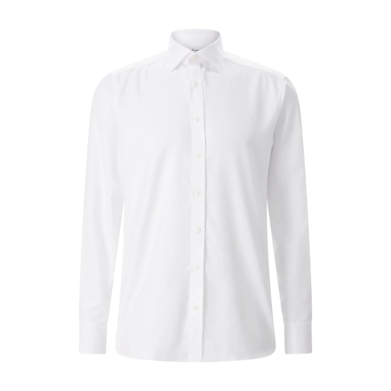 STENSTRÖMS Chemise Slimline Hemd aus Baumwolle weiß