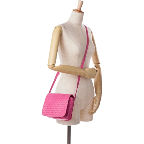 Bottega Veneta Sac à bandoulière 2012-2024 Nappa Intrecciato Flap Crossbody rose (Image 18)