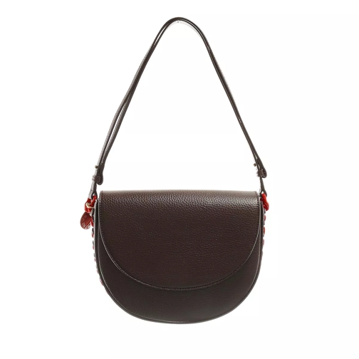Stella McCartney Medium Flap Shoulder Bag Brown Saddle Bag