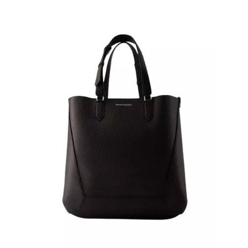 Alexander McQueen The Edge Medium Tote Black Fourre-tout