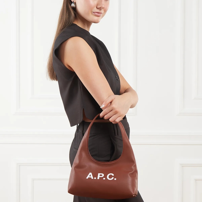 A.P.C. Hobo Bag Baby Ninon Shoulder Cad Hazelnut(Image 2)
