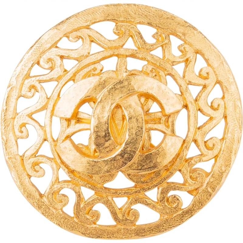 Chanel  Chanel Golden Tendril Brooch mehrfarbig