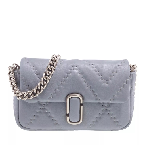 Marc Jacobs The Quilted Leather J Marc Mini Shoulder Bag Grey Borsetta a tracolla