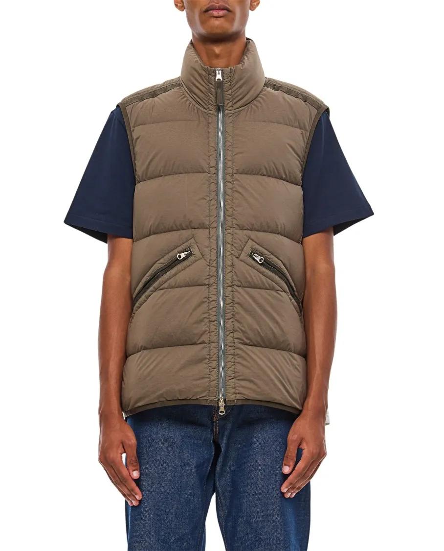 Stone Island - Brown Turtle Neck Gilet - Größe L - braun