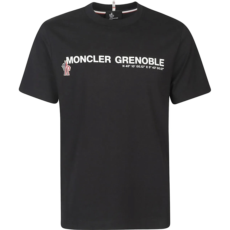 Moncler T-Shirt Logo T-shirt Black schwarz