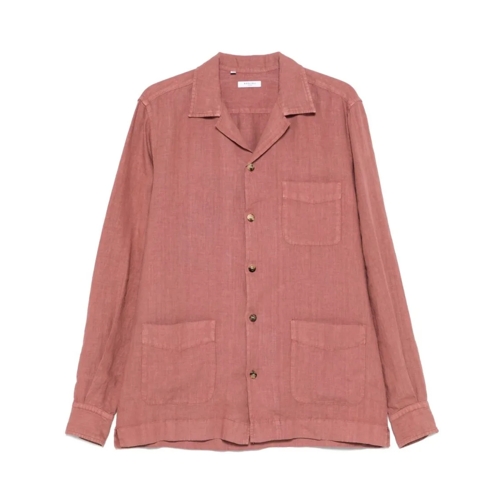 Boglioli Chemises Relaxed Fit Dark Pink Overshirt Pink