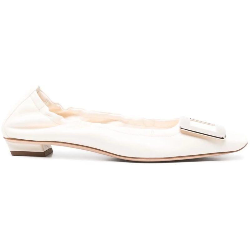 Roger Vivier Ballerinas Flat Shoes White weiß