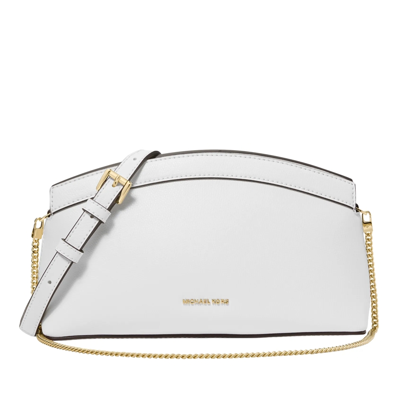 MICHAEL Michael Kors Clutch Sm Dome Chn Clutch Xbody Optic White