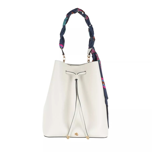 Lauren Ralph Lauren Debby Drawstring Medium Vanilla/Eqst Blt Lrn Navy Bucket Bag