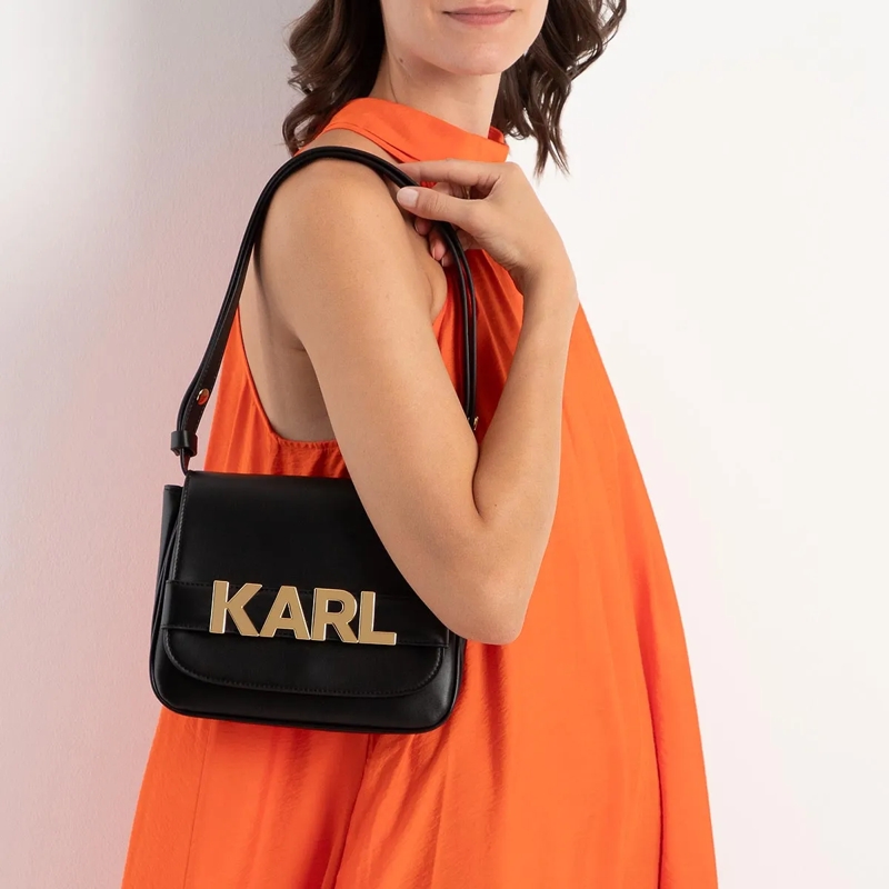 Karl Lagerfeld Sac à bandoulière K/Letters Flap Crossbody Black(Image 2)