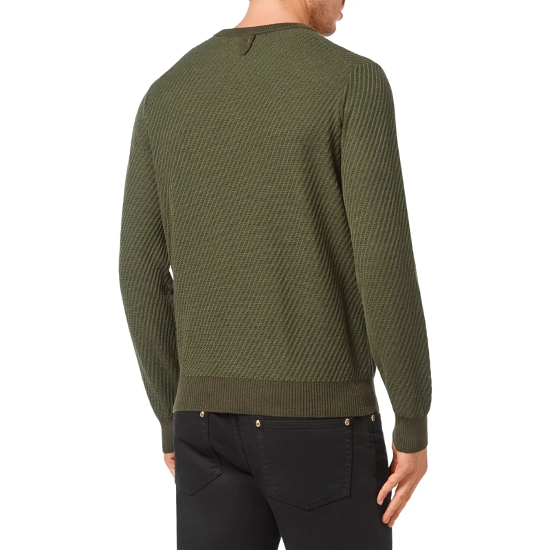 BILLIONAIRE  Rundhalspullover Crest grün(Image 2)