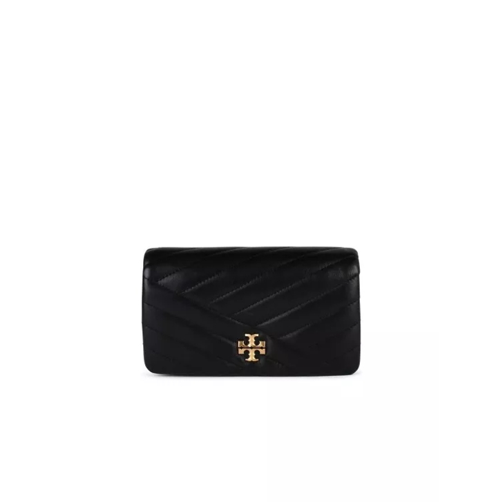 Tory burch kira chevron quilted leather wallet on a chain sale