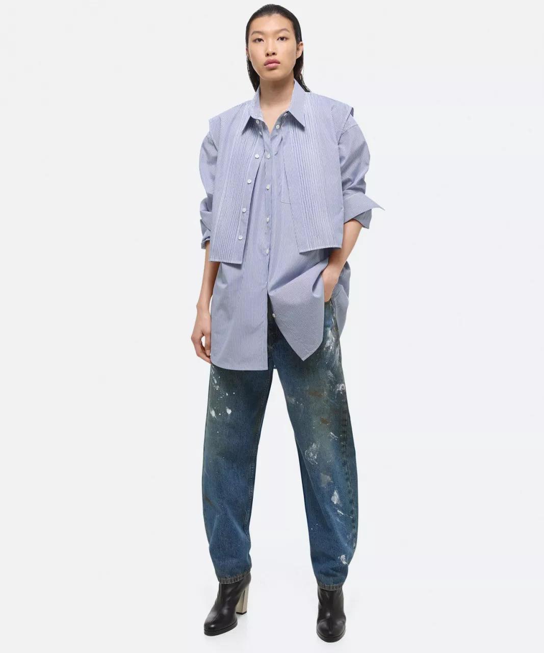 Thumbnail - Helmut Lang - HELMUT LANG Cropped Bluse - Größe S - multi