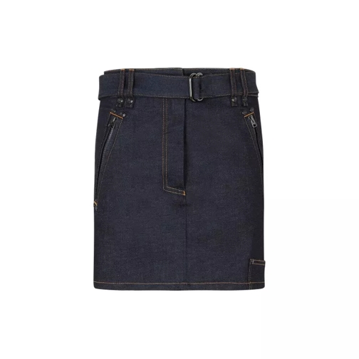 Tom Ford  Dark Indigo Cotton Denim Skirt Blue