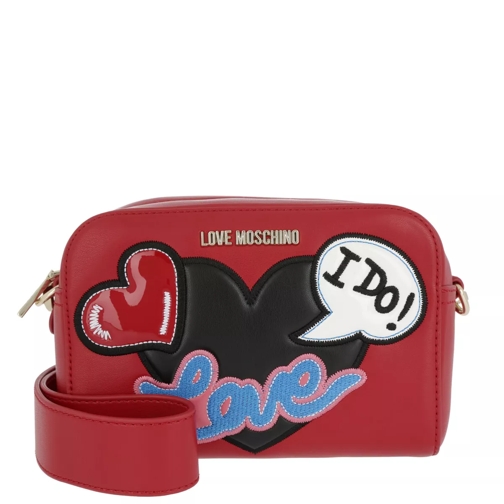 Love Moschino Logo Love Crossbody Bag Rosso Crossbodytas