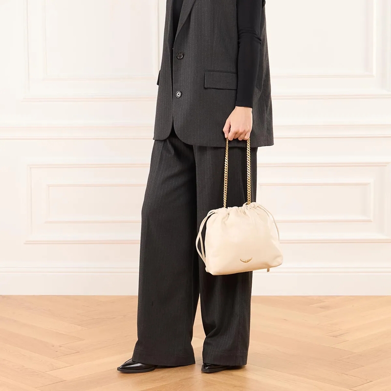 Zadig & Voltaire Sac reporter Rock Today Smooth Lambskin Flash(Image 5)