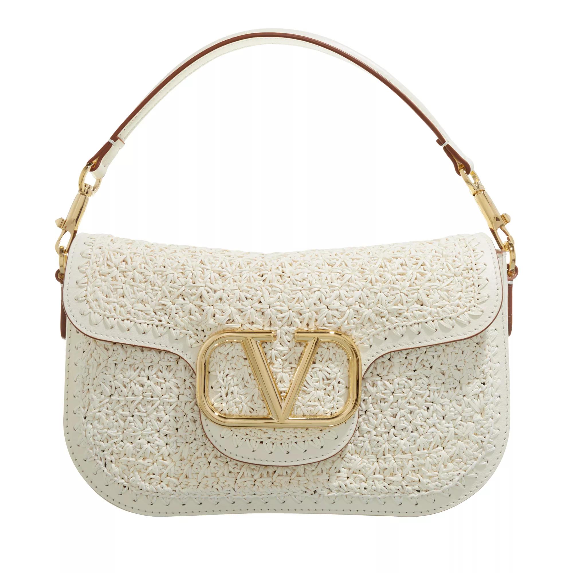 Valentino Garavani Crossbody Bags - All Time Woven Shoulder Bag - Gr. unisize - in Creme - für Damen