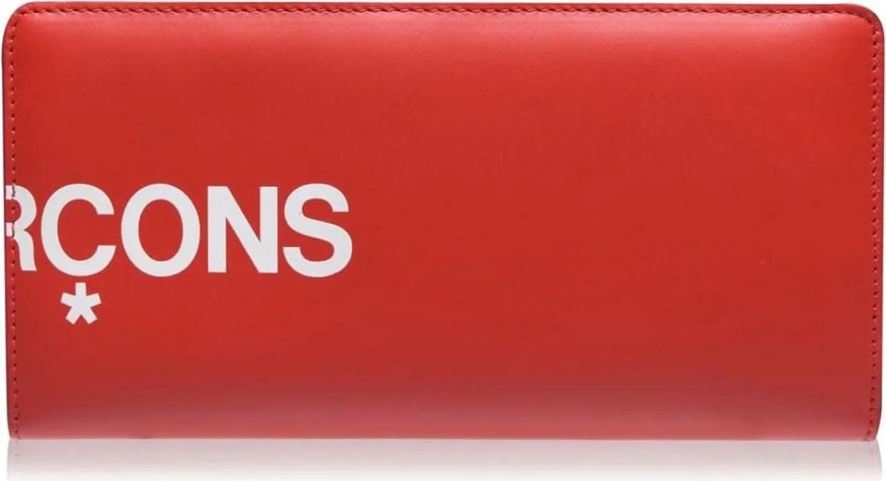 Thumbnail - Comme des Garcons Portemonnaie - Logo Wallet – Red - Gr. unisize - in Rot - für Damen