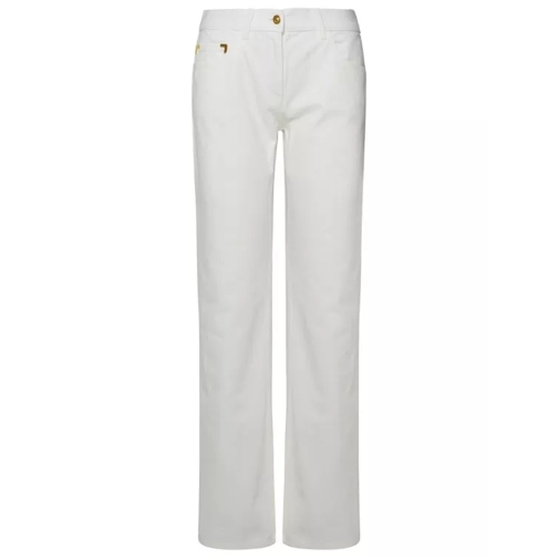 Palm Angels White Cotton Jeans White 