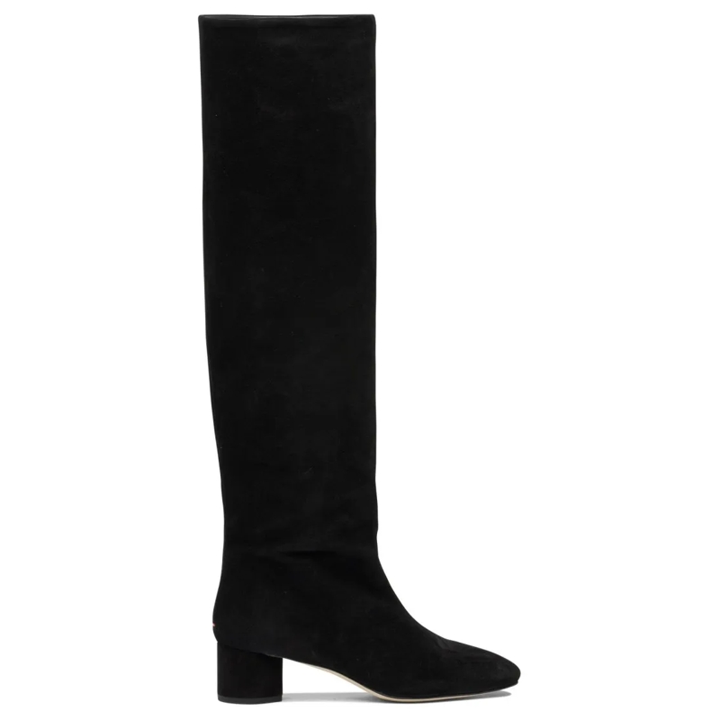 Aeydē Laarzen Knee-High Boots With Pointed Toe Black