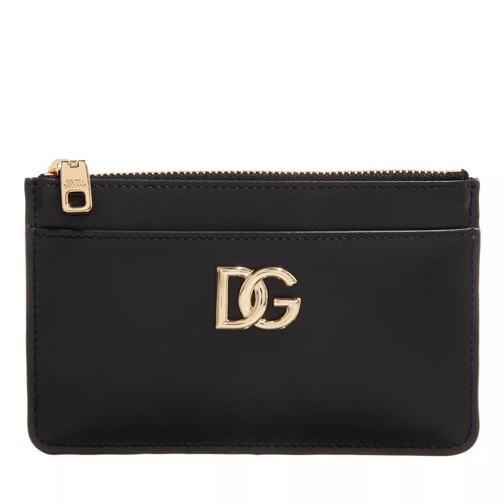 Dolce&Gabbana Zip Card Holder Black Card Case