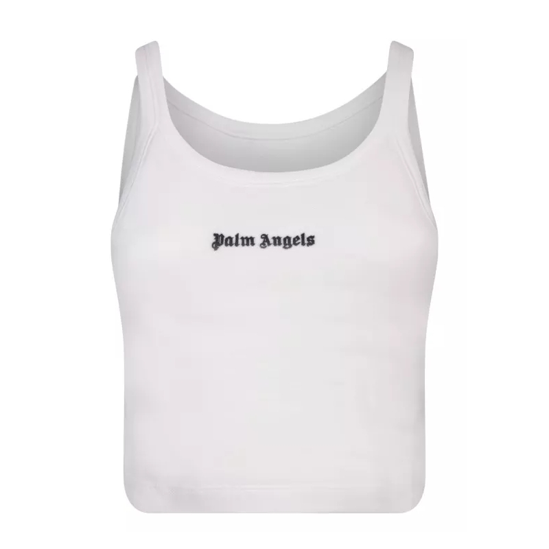 Palm Angels T-Shirt White Cotton Top White