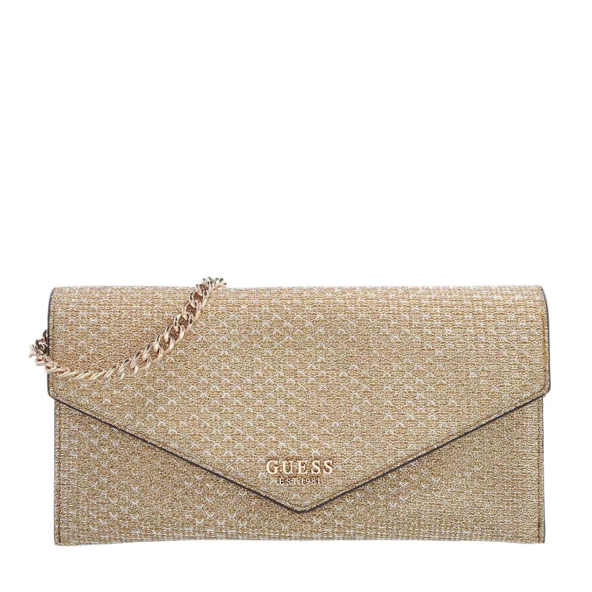 Guess Ever Flap Clutch Gold Clutch