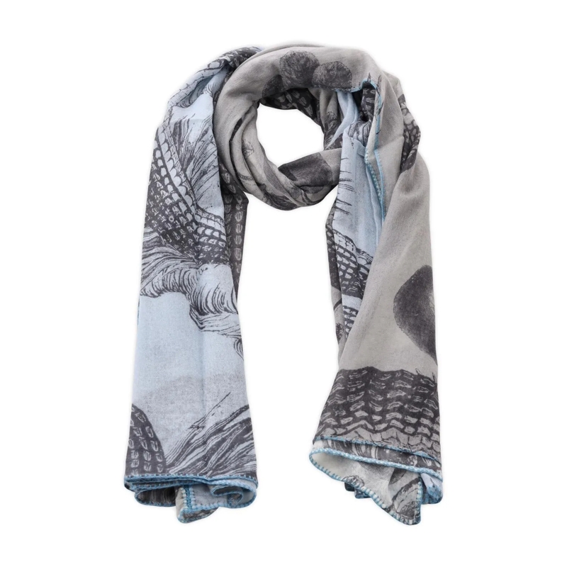 Friendly Hunting Écharpe légère Großes Tuch aus Kaschmir Grau