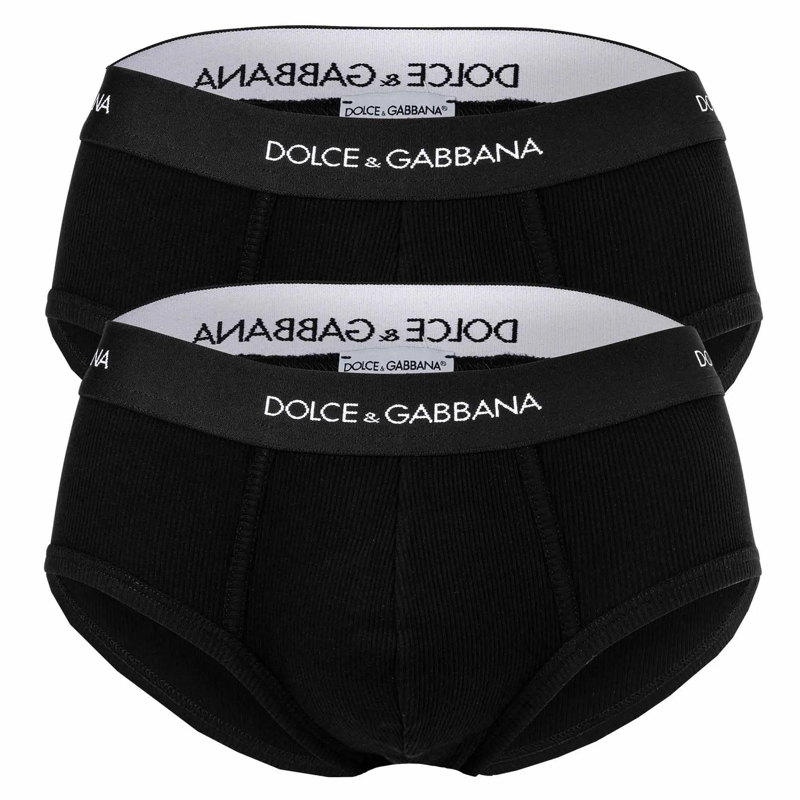 Dolce&Gabbana  Slip Brando 2er Pack schwarz