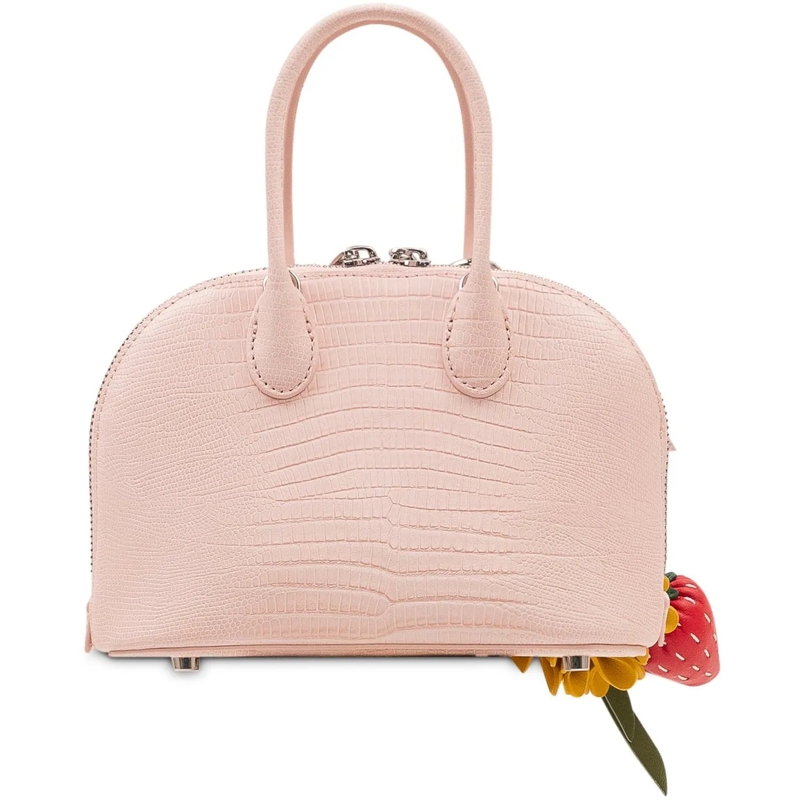 Self Portrait Schultertasche Mini Bag con Doppi Manici e Charm rose(Image 4)
