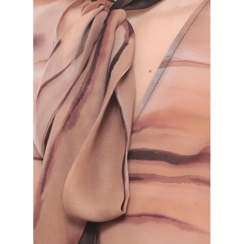 Elisabetta Franchi Bluse Shirts Brown beige(Image 4)