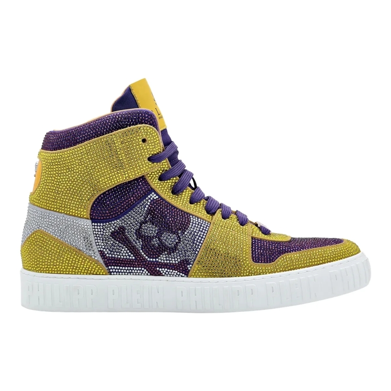 Philipp Plein Low-Top-Sneaker Hightop-Sneaker Notorious Mit Schmucksteinen gelb