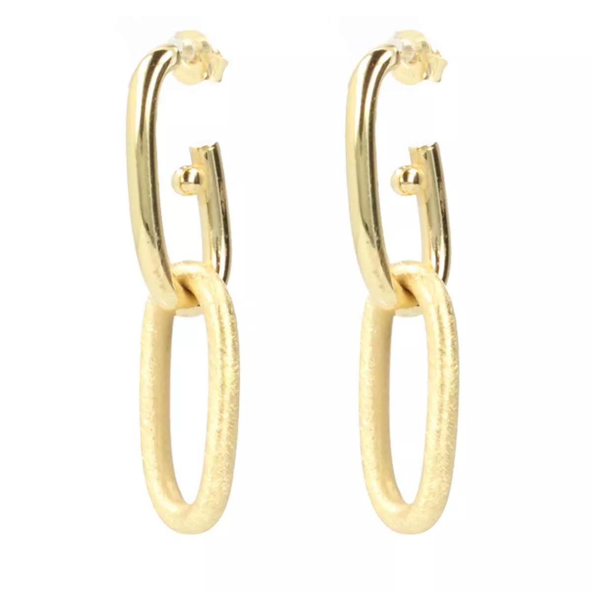 LOTT.gioielli Ohrringe - CL Earring Double Link - - Gr. unisize - in Gold - für Damen