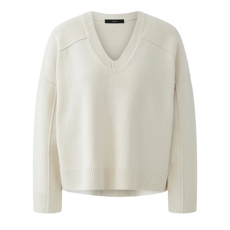 Oui Pullover Pullover offwhite