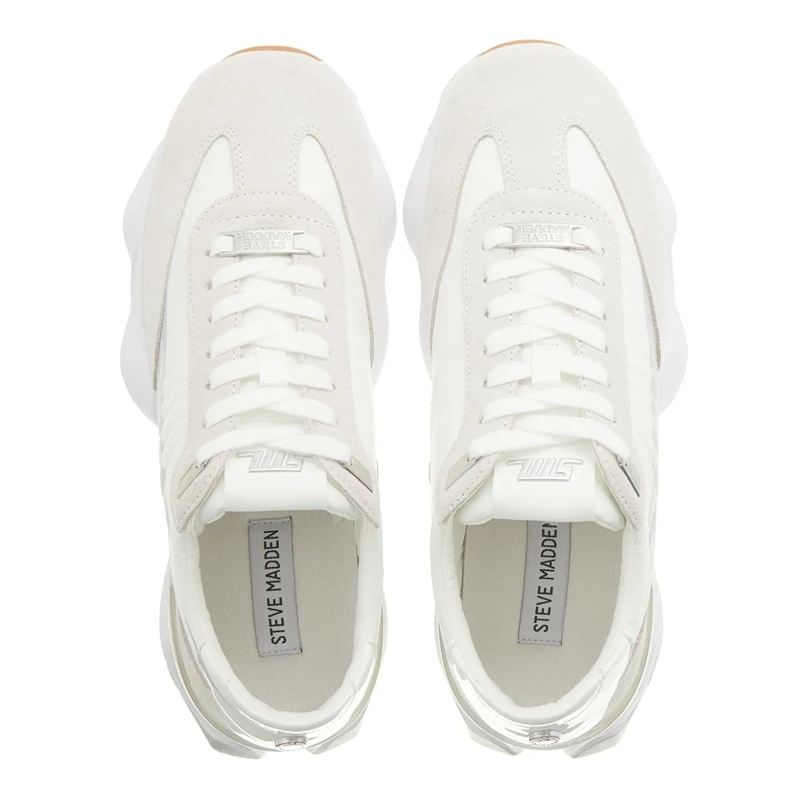 Steve Madden Low-Top-Sneaker Setback White/Grey(Image 5)